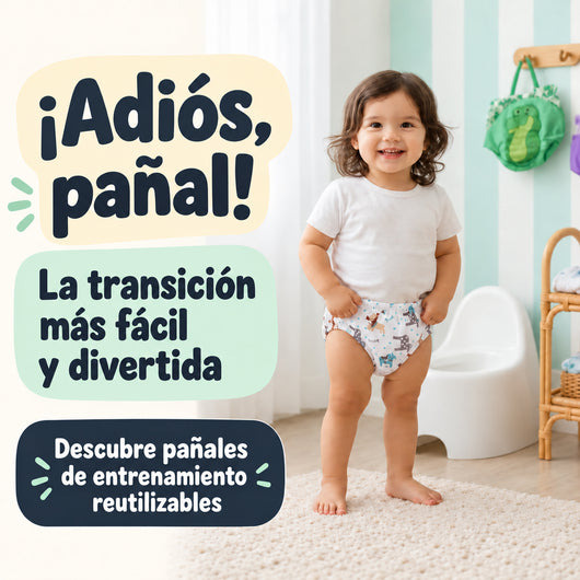 Pañales de transición reutilizables Moroa